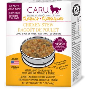 Caru Real Chicken Stew Grain-Free Wet Dog Food, 12-oz, case of 12