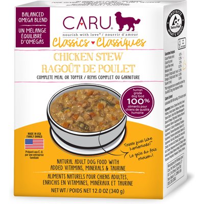 Caru Caru Real Chicken Stew Wet Dog Food, 12.5-oz, case of 12