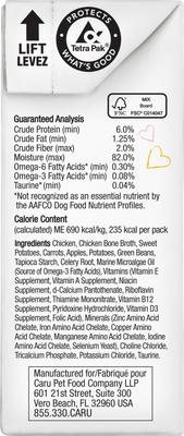 Show full view: Caru Real Chicken Stew Grain-Free Wet Dog Food, 12-oz, case of 12 slide 6 of 9