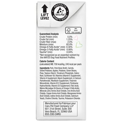 Show full view: Caru Real Pork Stew Grain-Free Wet Dog Food, 12-oz, case of 12 slide 7 of 11