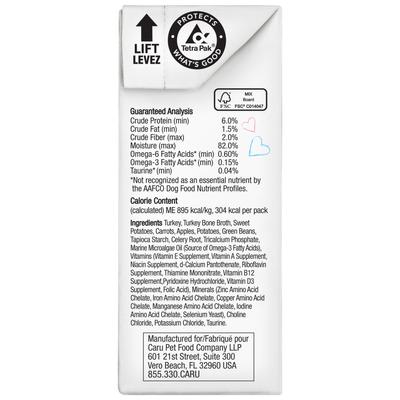 Show full view: Caru Real Turkey Stew Grain-Free Wet Dog Food, 12-oz, case of 12 slide 6 of 11