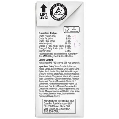 Show full view: Caru Real Turkey with Lamb Stew Grain-Free Wet Dog Food, 12-oz, case of 12 slide 7 of 10