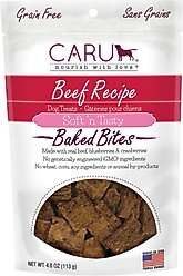 Caru Soft 'n Tasty Baked Bites Beef Recipe Grain-Free Dog Treats, 4-oz bag