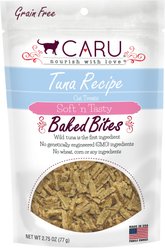 Caru Soft 'n Tasty Baked Bites Tuna Recipe Grain-Free Cat Treats, 2.75-oz bag