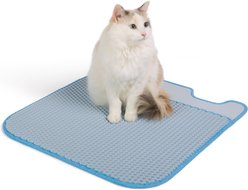 Casa Leo Leo's Loo Cat Litter Box Mat, Baby Blue slide 1 of 5