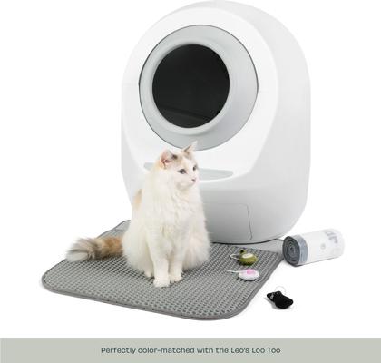 Show full view: Casa Leo Leo's Loo Cat Litter Box Mat, Grey slide 5 of 11