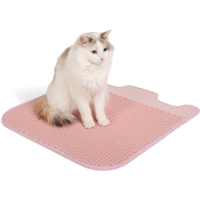 Casa Leo Casa Leo Leo's Loo Cat Litter Box Mat, Pretty Pink