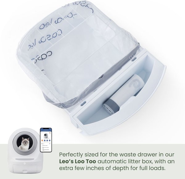 Show full view: Casa Leo Leo's Loo Lavender Scented Self-Cleaning Drawstring Waste Drawer Box Liners, 25 count slide 4 of 8