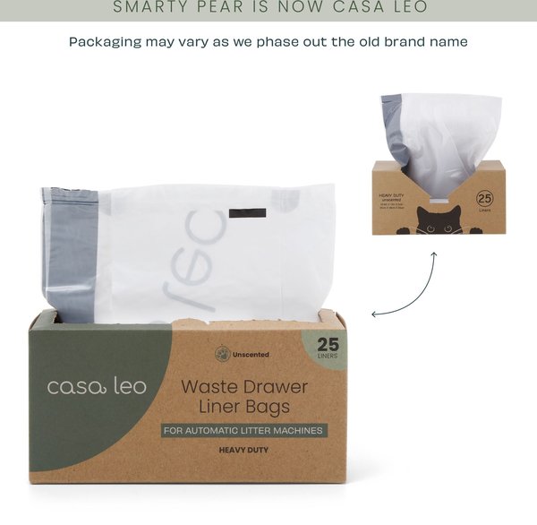 Show full view: Casa Leo Leo's Loo Lavender Scented Self-Cleaning Drawstring Waste Drawer Box Liners, 25 count slide 6 of 8