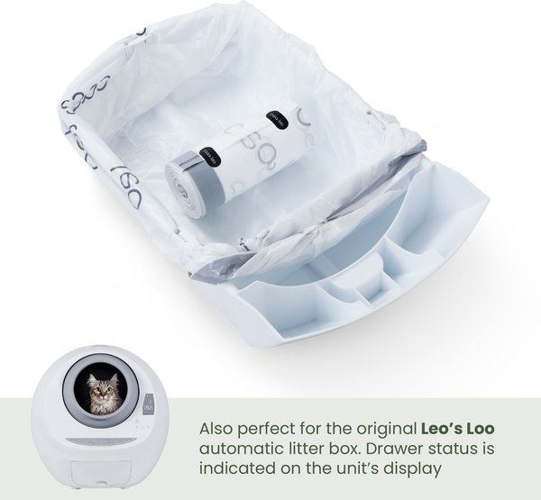 Show full view: Casa Leo Leo's Loo Lavender Scented Self-Cleaning Drawstring Waste Drawer Box Liners, 25 count slide 7 of 8