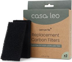 Casa Leo Leo's Loo Too Cat Replacement Filters, 2 count