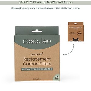 Casa Leo Leo's Loo Too Cat Replacement Filters, 2 count