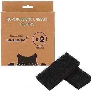 Casa Leo Leo's Loo Too Cat Replacement Filters, 2 count