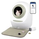 Casa Leo Leo's Loo Too WiFi Enabled Automatic Self-Cleaning Cat Litter Box Variety Pack, Avocado Green