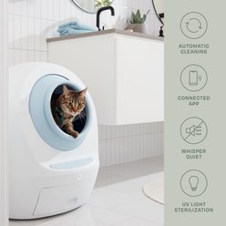 Casa Leo Leo's Loo Too WiFi Enabled Automatic Self-Cleaning Cat Litter Box Variety Pack, Baby Blue slide 2 of 9