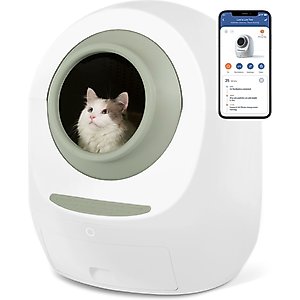Casa Leo Leo's Loo Too Wifi Enabled Cat Litter Box, Avocado Green