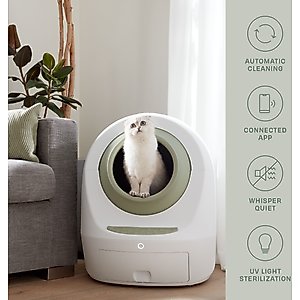 Casa Leo Leo's Loo Too Wifi Enabled Cat Litter Box, Avocado Green