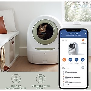 Casa Leo Leo's Loo Too Wifi Enabled Cat Litter Box, Avocado Green