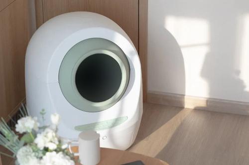 Show full view: Casa Leo Leo's Loo Too Wifi Enabled Cat Litter Box, Avocado Green slide 7 of 12