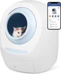 Casa Leo Leo's Loo Too Wifi Enabled Cat Litter Box, Baby Blue