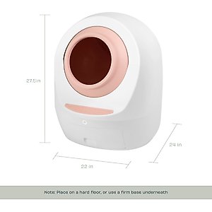 Casa Leo Leo's Loo Too Wifi Enabled Cat Litter Box, Pretty Pink