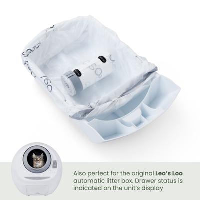 Show full view: Casa Leo Leo's Loo Unscented Self-Cleaning Drawstring Waste Drawer Box Liners, 50 count slide 7 of 8