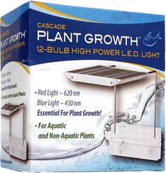 Cascade Plant-Growth 12 Bulb High Power LED Light, Silver slide 2 of 2