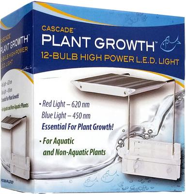 Show full view: Cascade Plant-Growth 12 Bulb High Power LED Light, Silver slide 2 of 2