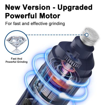 Show full view: Casfuy 2 LED Light Grooming Dog & Cat Paw Nail Grinder, Blue slide 3 of 8