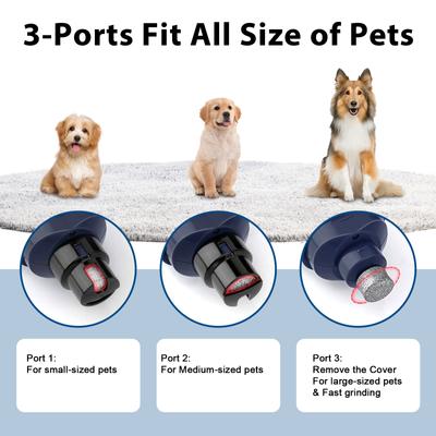 Show full view: Casfuy 2 LED Light Grooming Dog & Cat Paw Nail Grinder, Blue slide 5 of 8