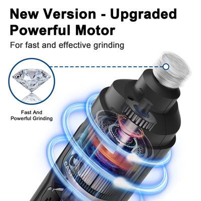 Show full view: Casfuy 2 LED Light Grooming Dog & Cat Paw Nail Grinder, Grey slide 3 of 8