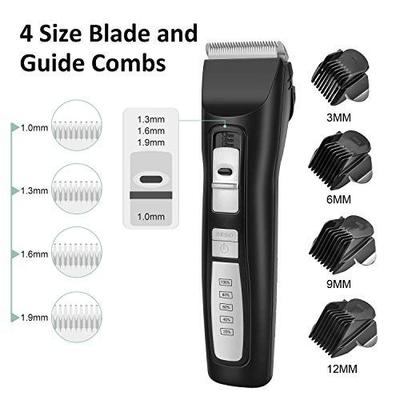 Show full view: Casfuy 2-Speed Cordless Quiet Dog & Cat Hair Grooming Clippers Kit, Black slide 6 of 7