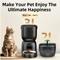 Show in main carousel: Casfuy 2-in-1 Automatic Cat Feeder & Water Fountain Set, Black, 3-L & 2-L slide 3 of 10