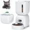 Show in main carousel: Casfuy 2-in-1 Automatic Cat Feeder & Water Fountain Set, White, 3-L & 2-L slide 1 of 9