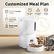 Show in main carousel: Casfuy 2-in-1 Automatic Cat Feeder & Water Fountain Set, White, 3-L & 2-L slide 2 of 9