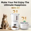 Show in main carousel: Casfuy 2-in-1 Automatic Cat Feeder & Water Fountain Set, White, 3-L & 2-L slide 3 of 9