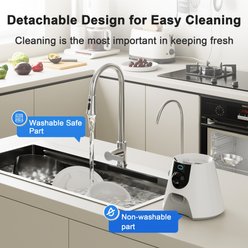 Casfuy Automatic Dog & Cat Feeder with HD Camera, 4-L, White slide 2 of 7