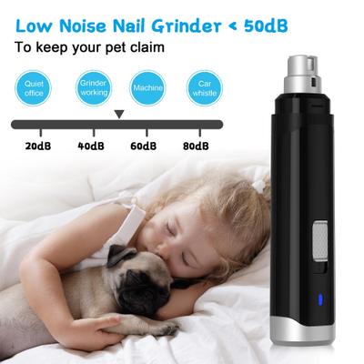 Show full view: Casfuy Dog & Cat Nail Care Rechargeable Grinder, Black slide 5 of 7
