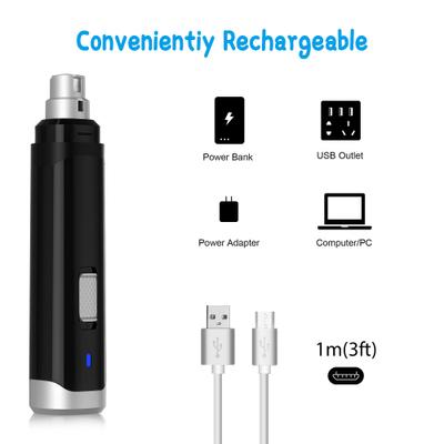 Show full view: Casfuy Dog & Cat Nail Care Rechargeable Grinder, Black slide 6 of 7