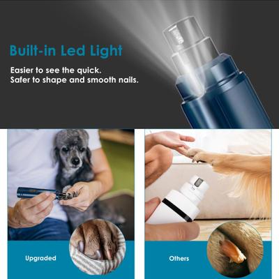 Show full view: Casfuy LED Light Electric Dog & Cat Nail Grinder, Blue slide 2 of 8