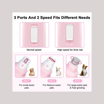 Casfuy Professional 2-Speed Quiet Dog Nail Grinder