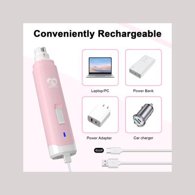 Show full view: Casfuy Professional 2-Speed Quiet Dog Nail Grinder, Pink slide 7 of 8