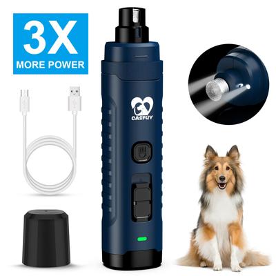 Casfuy Quiet 2 LED Medium & Large Dog & Cat Nail Grinder