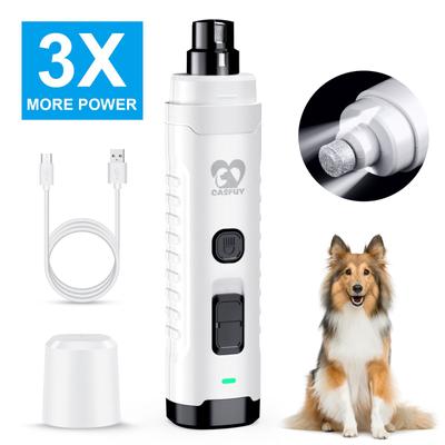 Casfuy Quiet 2 LED Medium & Large Dog & Cat Nail Grinder