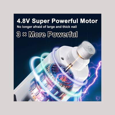 Show full view: Casfuy Quiet 2 LED Medium & Large Dog & Cat Nail Grinder, White slide 2 of 8