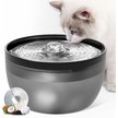 Show in main carousel: Casfuy W8 Quiet Stainless Steel Dog & Cat Water Fountain with LED Light, Black, 102-oz slide 1 of 9