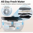 Show in main carousel: Casfuy W8 Quiet Stainless Steel Dog & Cat Water Fountain with LED Light, Black, 102-oz slide 5 of 9