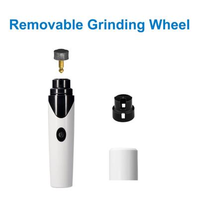 Show full view: Casfuy Rechargeable Small Dog & Cat Nail Grinder, White slide 4 of 8