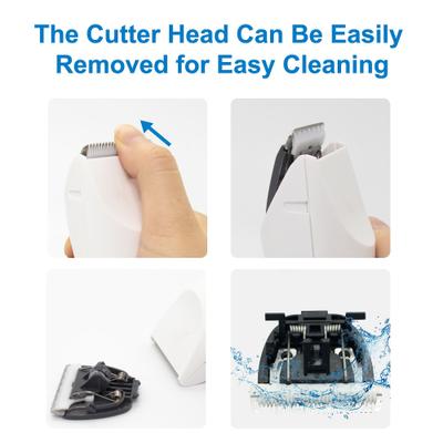 Show full view: Casfuy Removable Blade Dog & Cat Hair Grooming Clippers, White slide 3 of 8