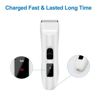 Show full view: Casfuy Removable Blade Dog & Cat Hair Grooming Clippers, White slide 4 of 8